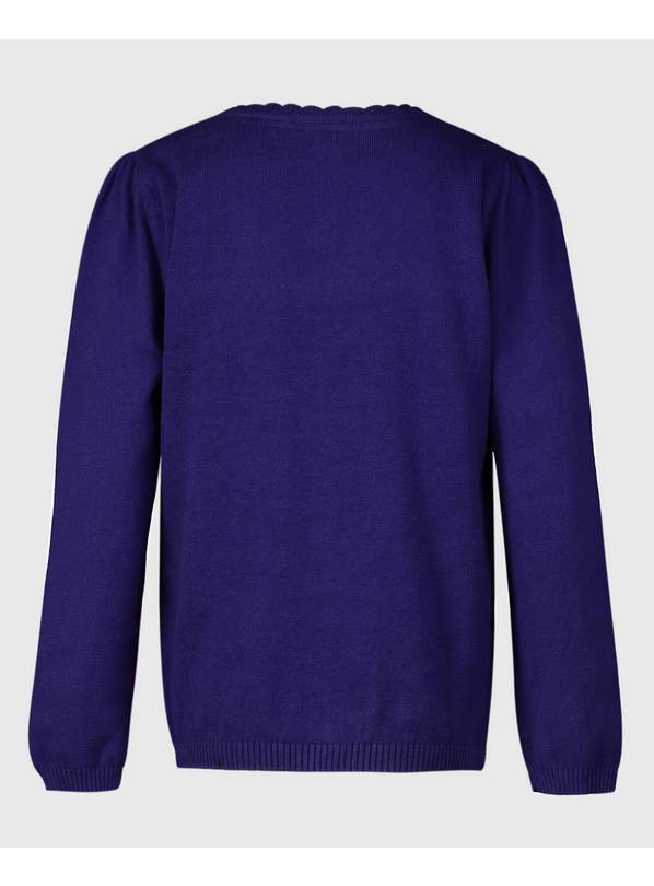 Purple school cardigan on sale asda